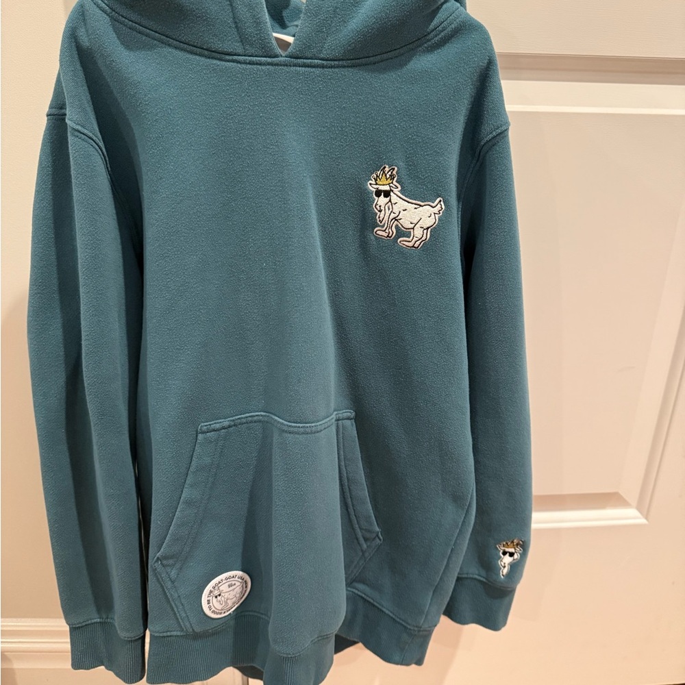 Kids GOAT USA Teal Hoodie